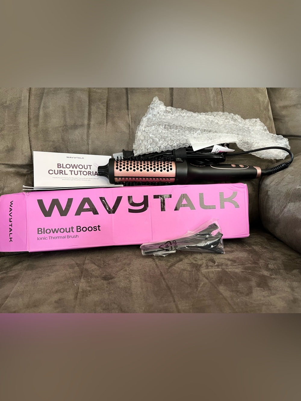WavyTalk Blowout Boost Ionic Thermal Brush in Pink